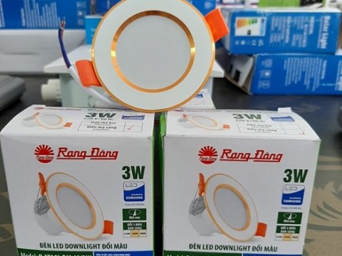 Đèn Downlight 3W tròn 3 chế độ RĐ-57.000đ