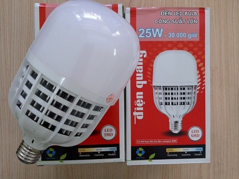 Bóng led bulp 25W ĐQ hở, ánh sáng trắng-124.000đ