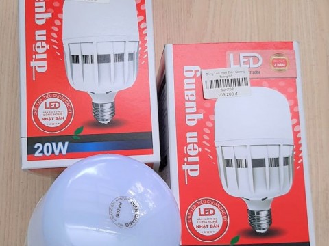 Bóng led bulp 20W ĐQ hở, ánh sáng trắng -106.260đ