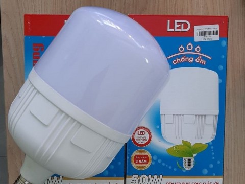 Bóng led bulp 50W ĐQ chống ẩm,ánh sáng trắng-205.000đ