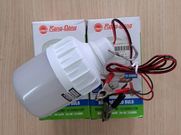 Bóng led bulb 12W/12V có dây kẹp-81.000đ